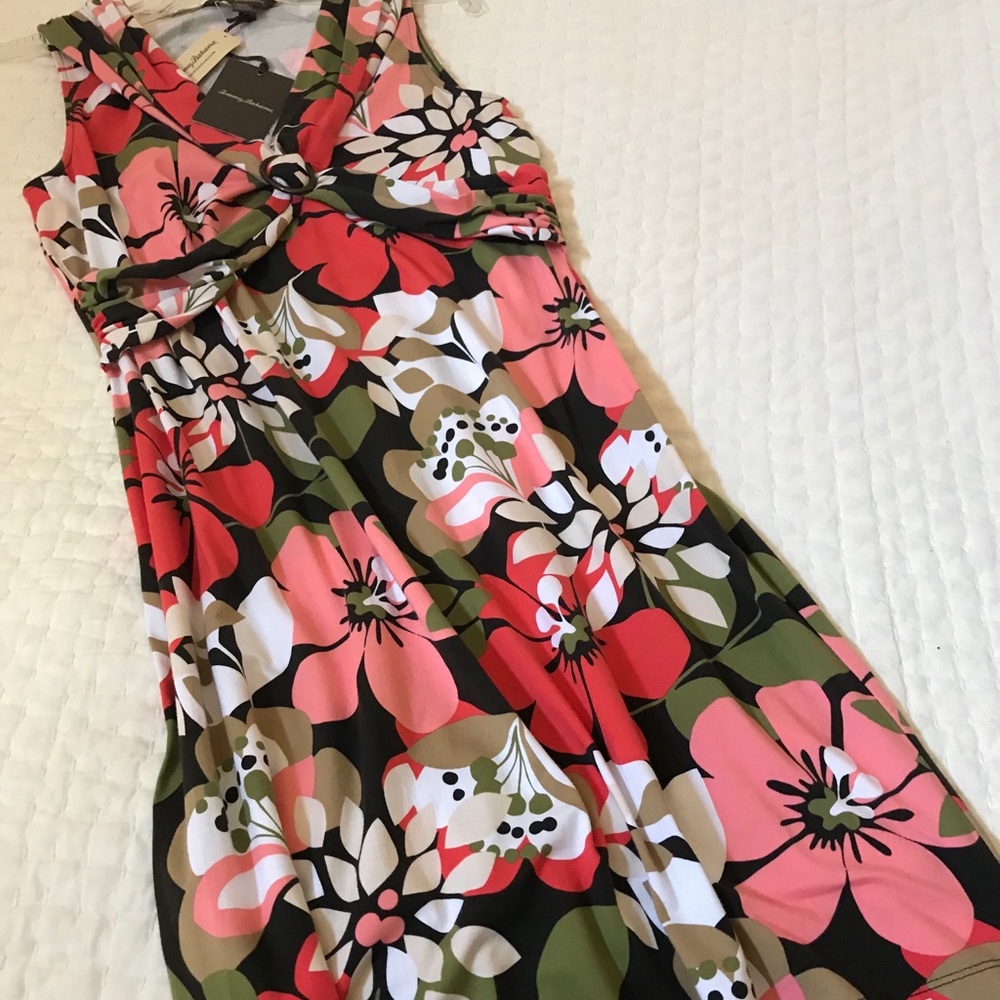 Tommy Bahama rose hibiscus ring dress NWT